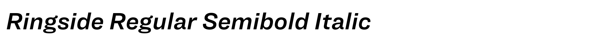 Ringside Regular Semibold Italic image